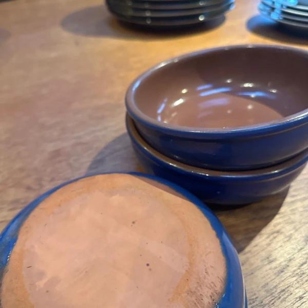 Stack of Deep Blue Bowls - Picture 2 of 3